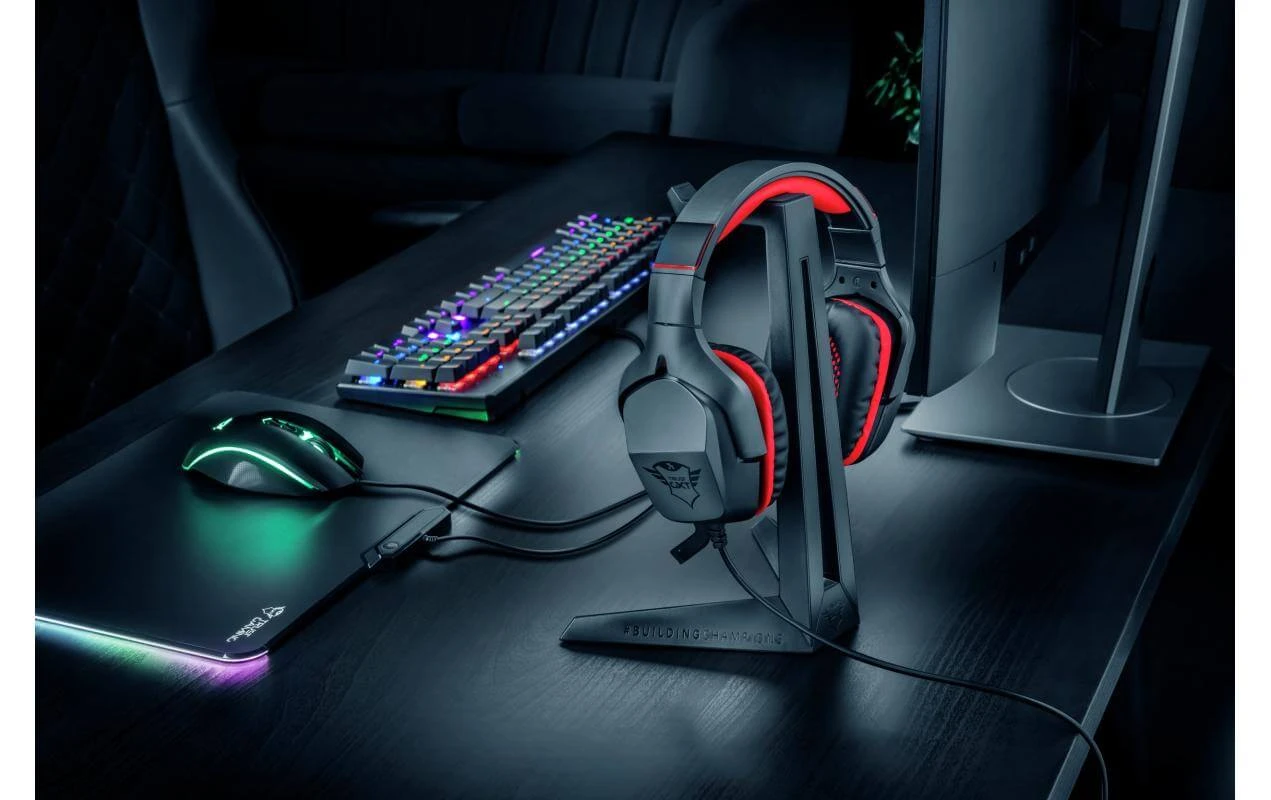 Promo ???? Trust Supports Pour Casque GXT 260 Cendor Noir - Accessoires écouteurs ???? 4 Promo ???? Trust Supports Pour Casque GXT 260 Cendor Noir - Accessoires écouteurs ???? – Image 2